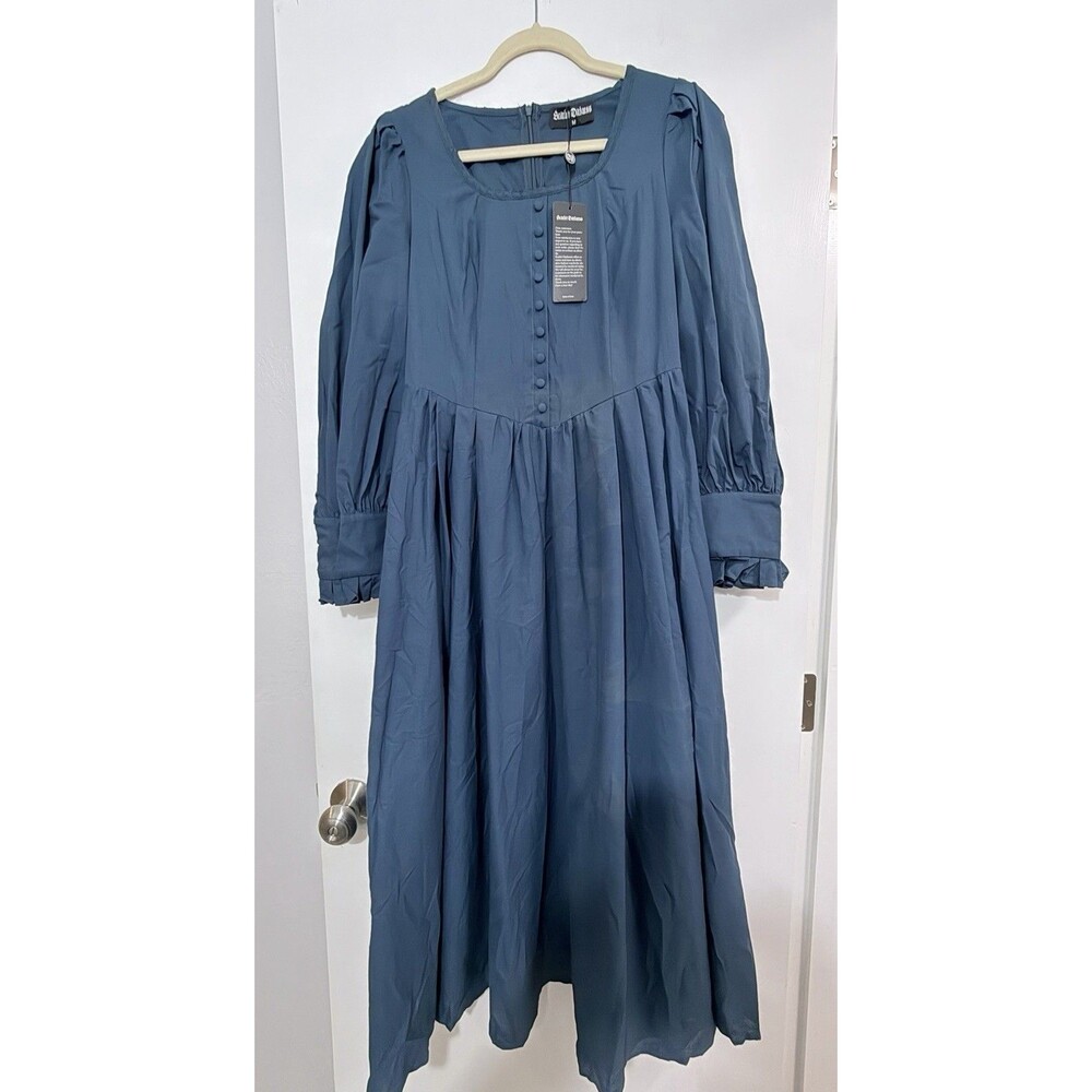 NWT Scarlet Darkness Victorian Inspired Blue Dress flaw Size M Cosplay Gothic